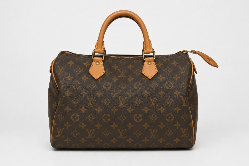 Túi Louis Vuitton Speedy monogram sau khi được FINI Luxury Care chăm sóc và phục hồi